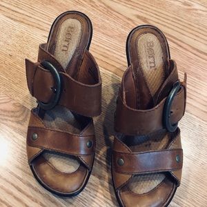 Born Leather Sandals with Buckle